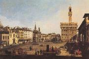 Bernardo Bellotto Piazza della Signoria in Florence (mk08) oil